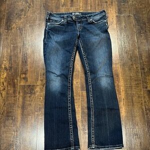 Silver Jeans Women's Dark Blue Boot Cut Jeans